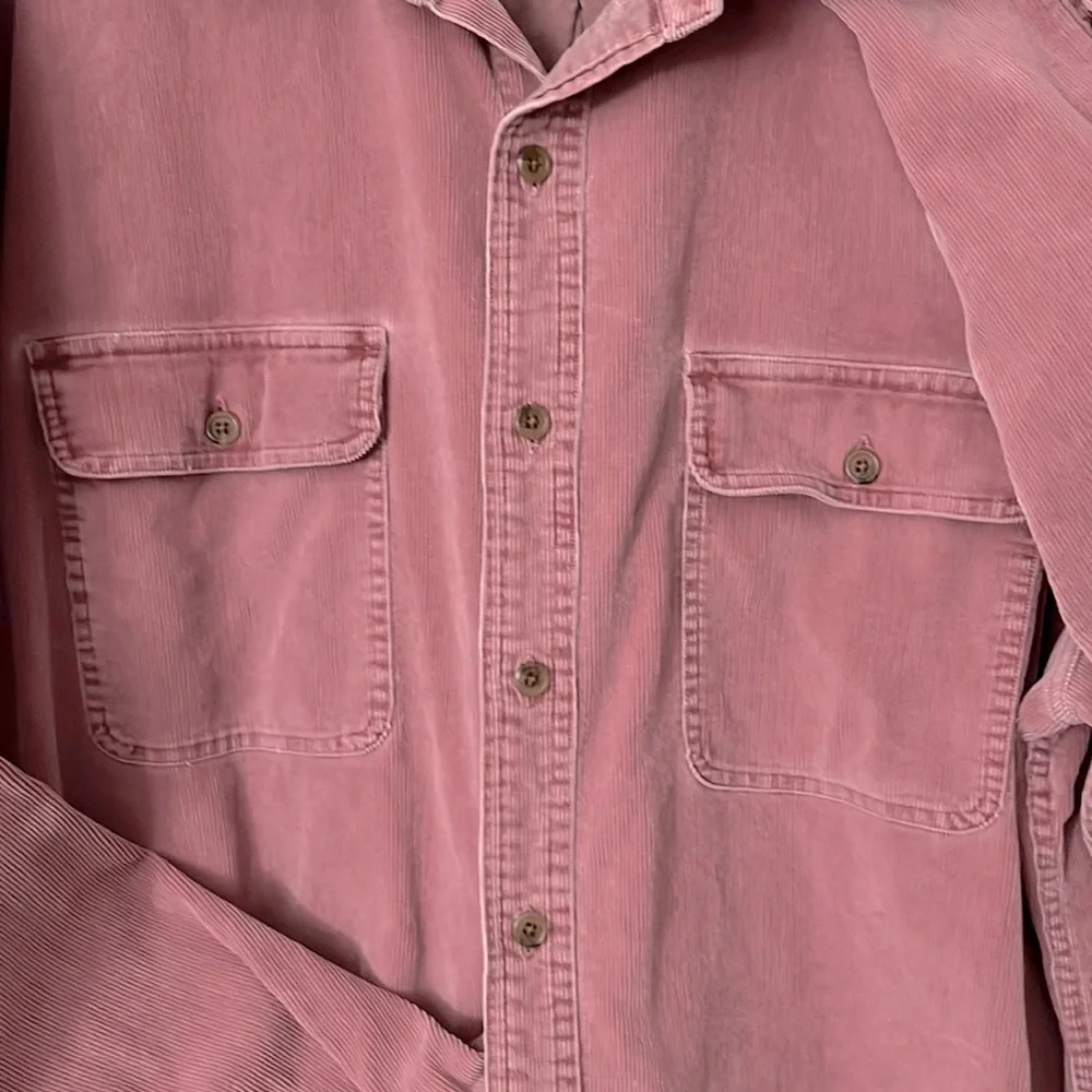 Lands’End Pocketed Corduroy Shirt Shacket XL - Picture 9 of 15